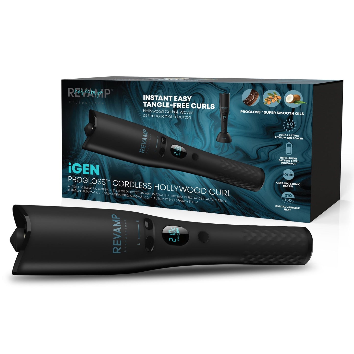 REVAMP iGEN Progloss Hollywood Curl CL-2750 brezžični kodralnik za lase