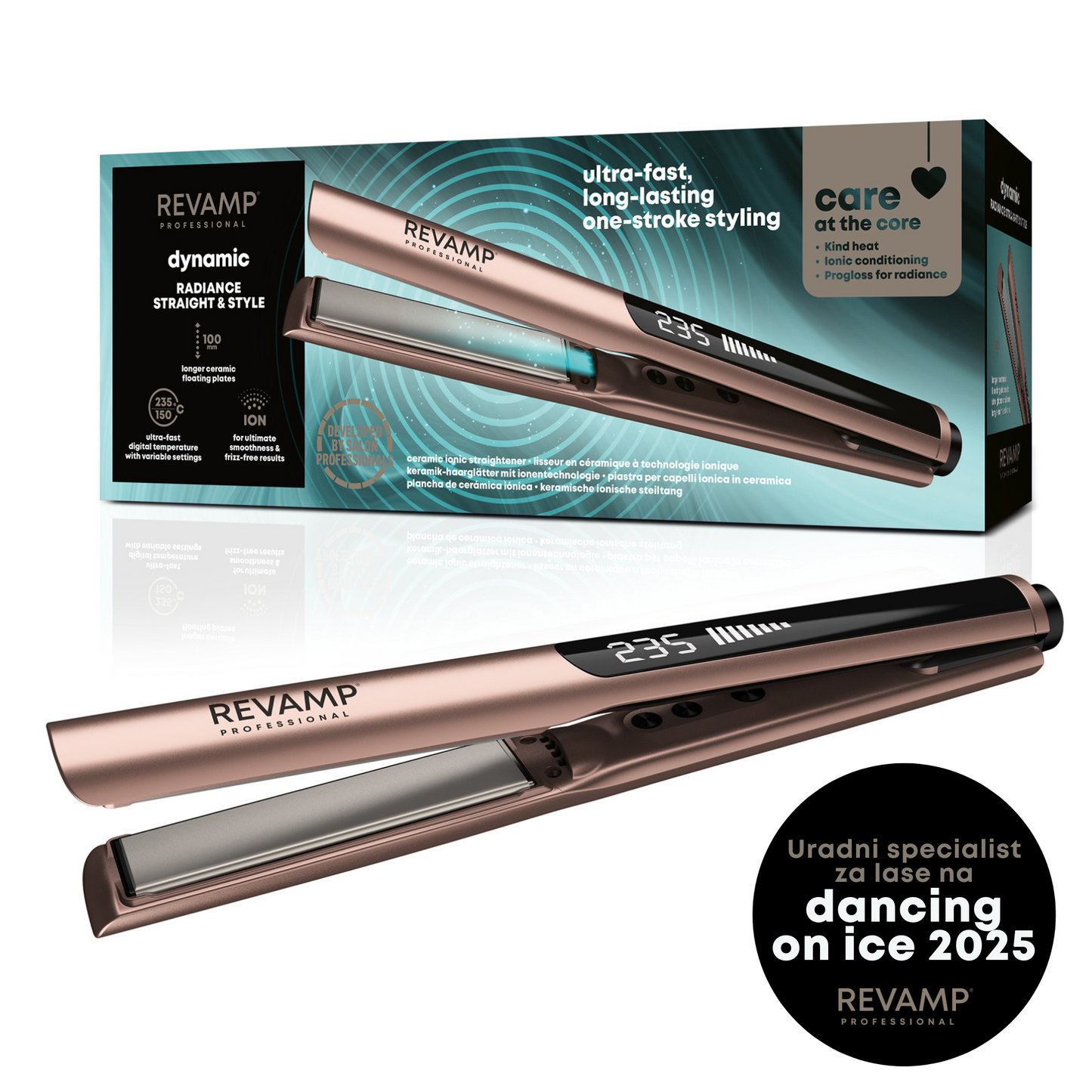 REVAMP Dynamic Radiance Straight & Style ST-1900GD likalnik za lase