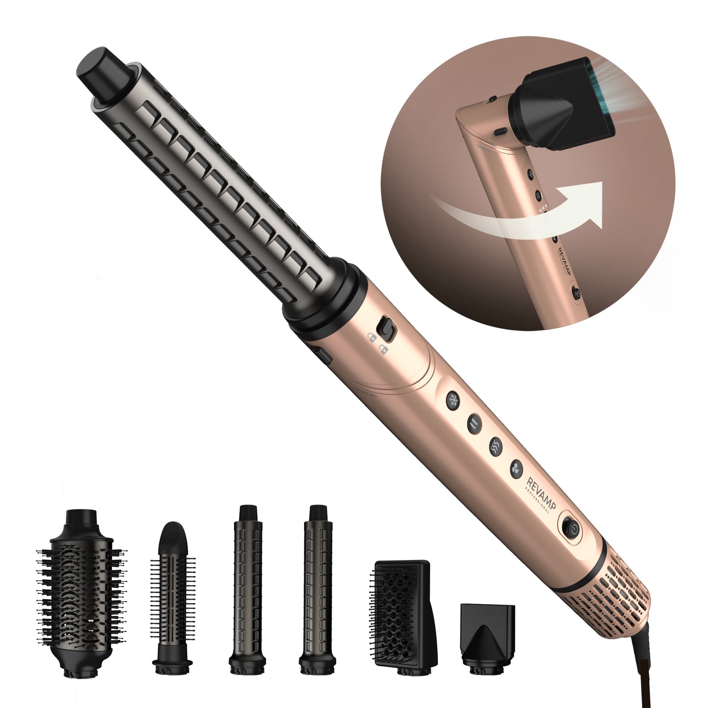REVAMP Dynamic Radiance Pro DR-2850GD 7-v-1 sušilnik in oblikovalec las