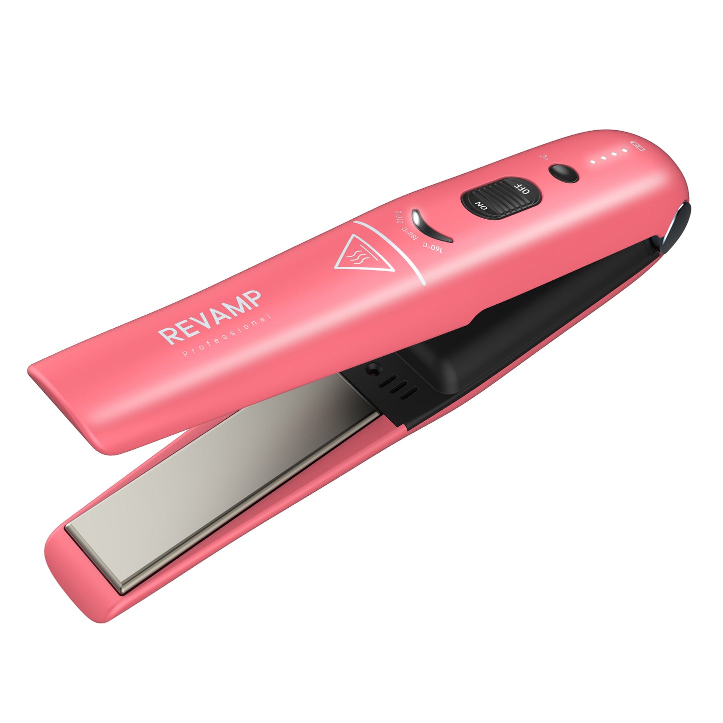 REVAMP Progloss Liberate Cordless Compact ST-1700 brezžični likalnik za lase - roza barve