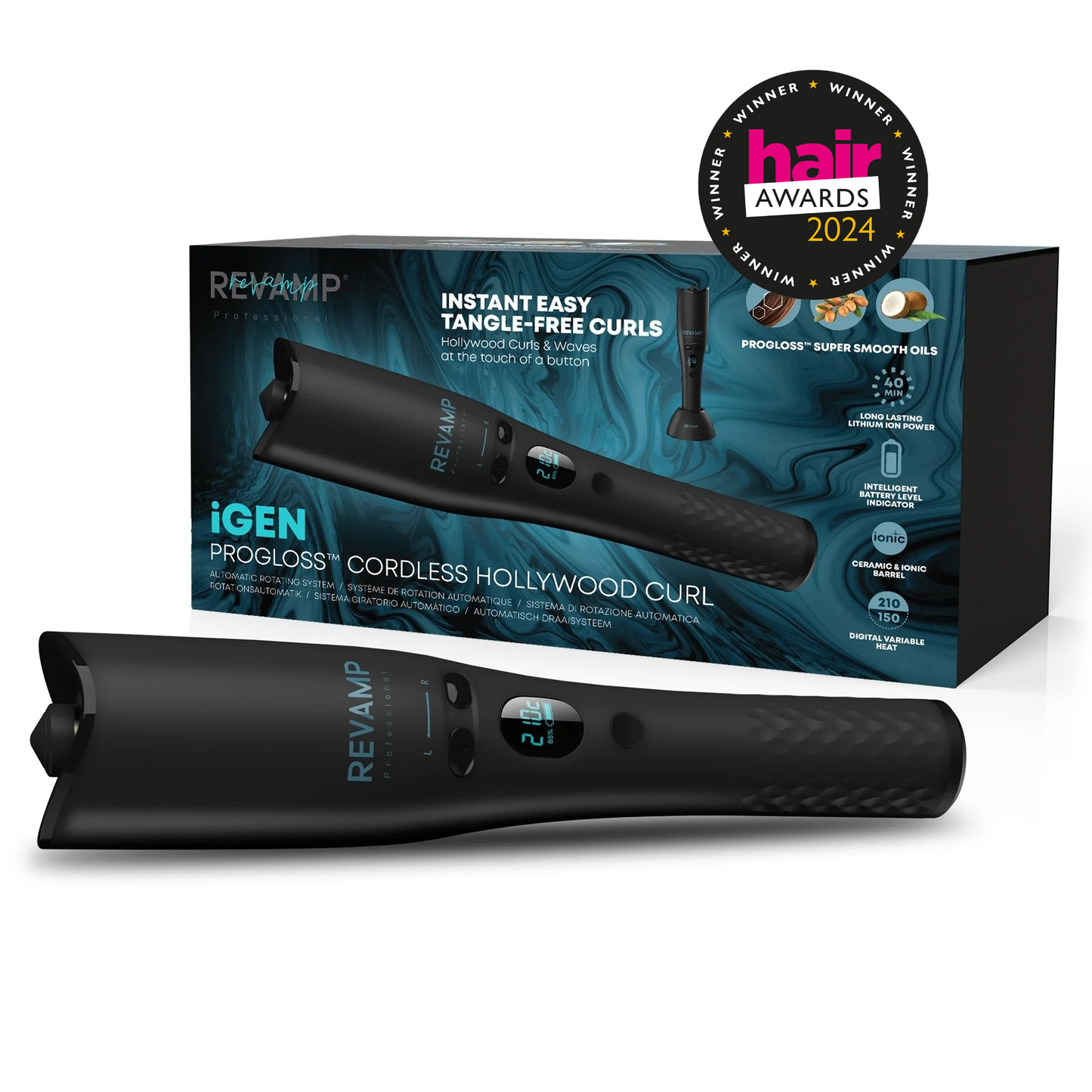 REVAMP iGEN Progloss Hollywood Curl CL-2750 brezžični kodralnik za lase