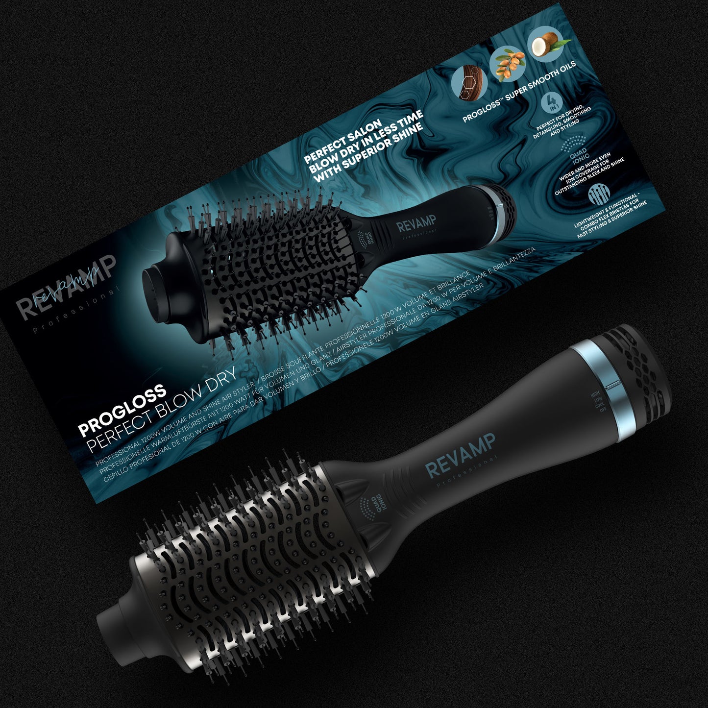 REVAMP Progloss Perfect Blow Dry Airstyler DR-2000 krtača za sušenje las