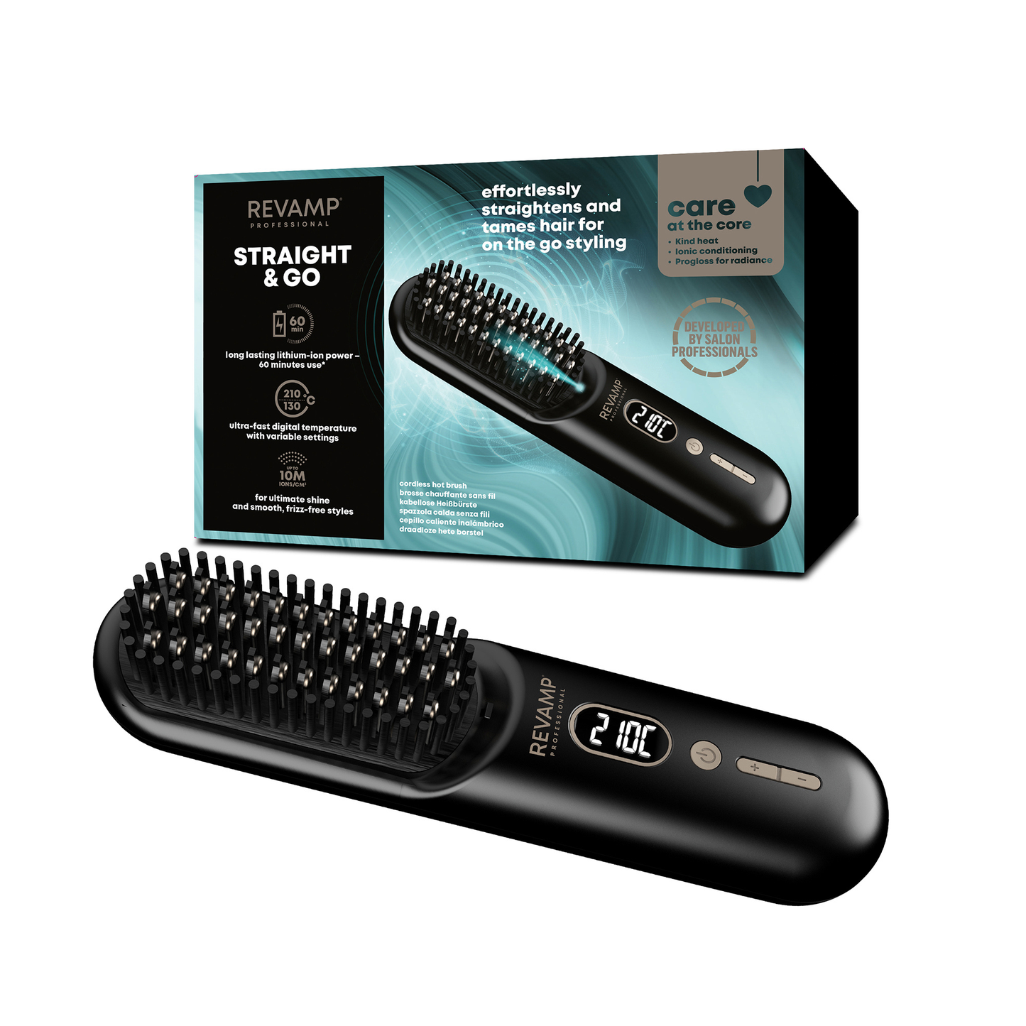 REVAMP Straigh & Go Compact Brush BR-1950 krtača za lase