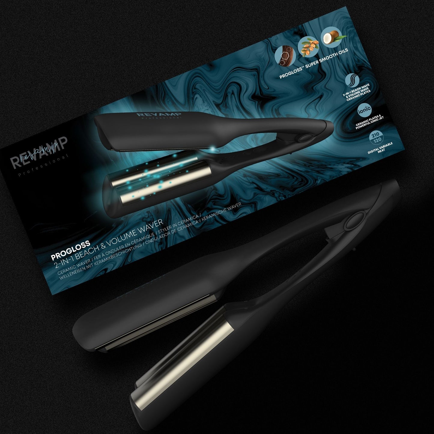 REVAMP PROGLOSS 2-IN-1 BEACH & VOLUME WAVER WV-3000 KODRALNIK ZA LASE