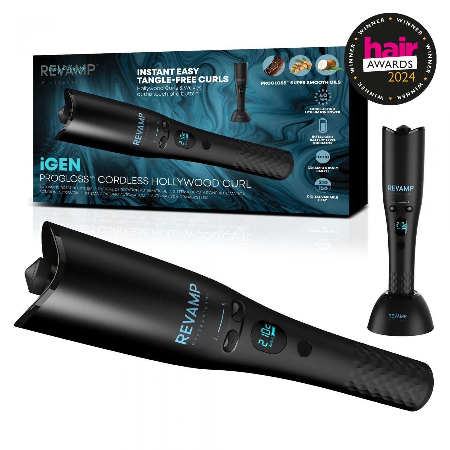 REVAMP iGEN PROGLOSS HOLLYWOOD CURL CL-2750 BREZŽIČNI KODRALNIK ZA LASE