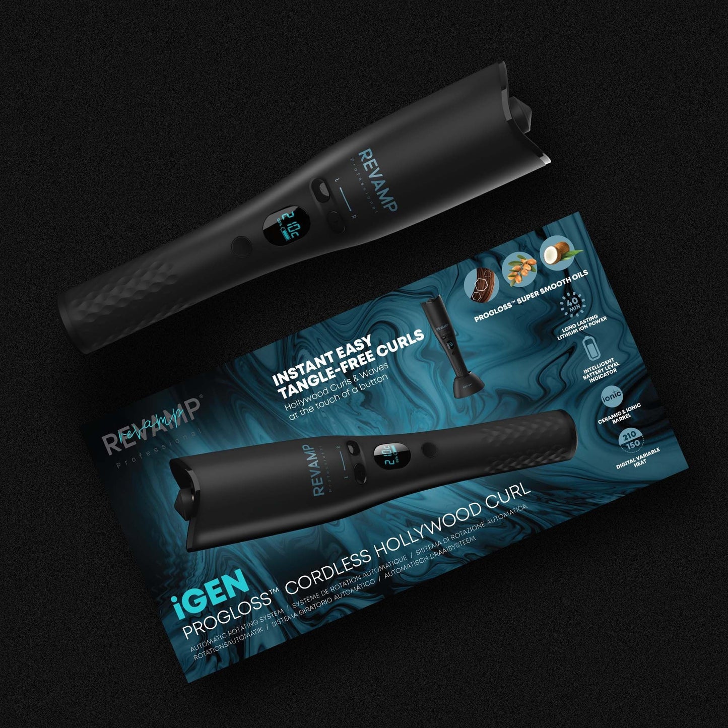 REVAMP iGEN PROGLOSS HOLLYWOOD CURL CL-2750 BREZŽIČNI KODRALNIK ZA LASE