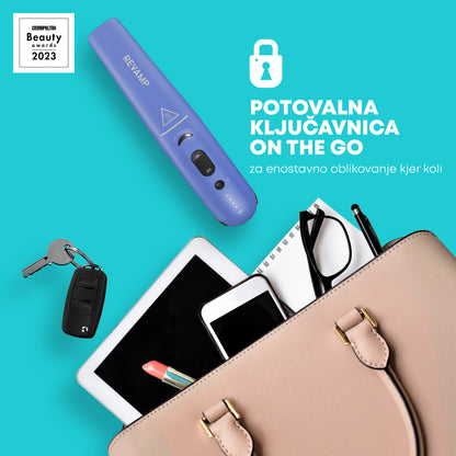REVAMP PROGLOSS LIBERATE CORDLESS COMPACT ST-1700 BREZŽIČNI LIKALNIK ZA LASE - VIJOLIČNE BARVE