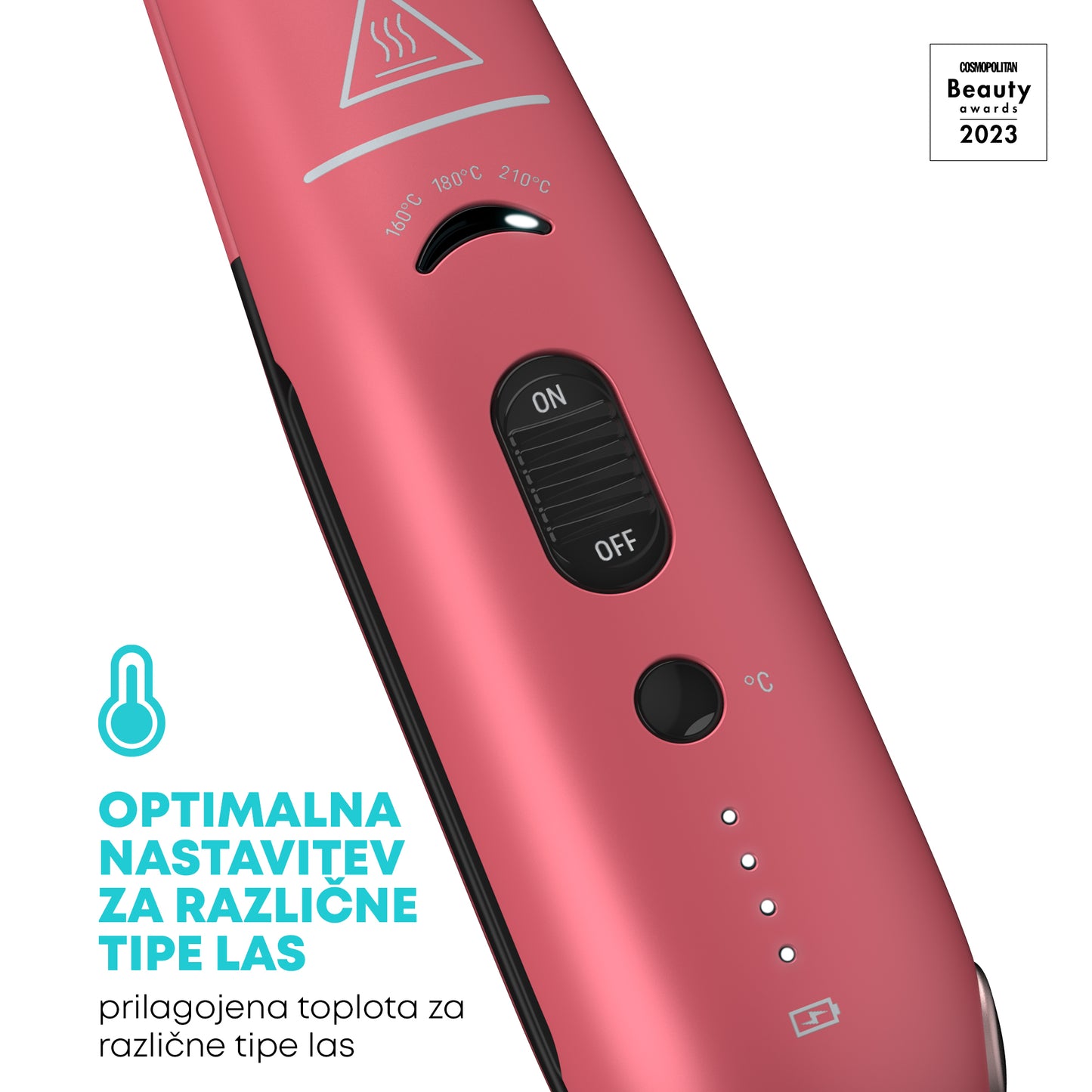 REVAMP PROGLOSS LIBERATE CORDLESS COMPACT ST-1700 BREZŽIČNI LIKALNIK ZA LASE - ROZA BARVE