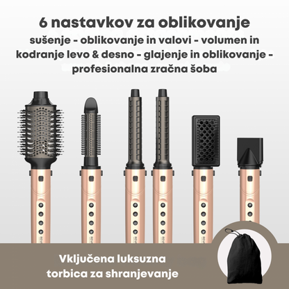 REVAMP Dynamic Radiance Pro DR-2850GD 7-v-1 sušilnik in oblikovalec las